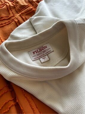 Filson Men’s Cream Crewneck Thermal Pullover